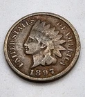 1897 Indian Head Cent Penny Good+
