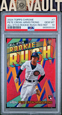 2024 Topps Chrome Pete Crow-Armstrong PCA All-Etch Rookie Rush Red /5 PSA 10