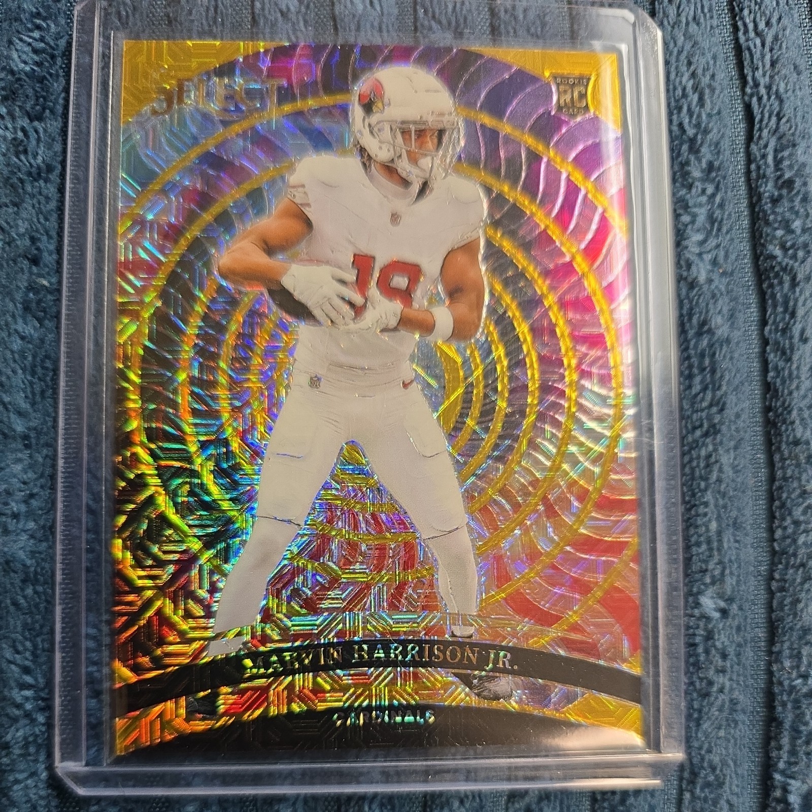 2024 Panini Select Marvin Harrison Jr. COLOR WHEEL GOLD 5/10 SSP.