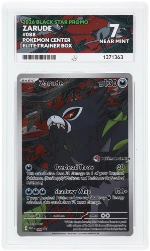 Zarude 2026 Black Star Promo #088 Pokémon TCG English ACE 7 Pokémon Center ETB