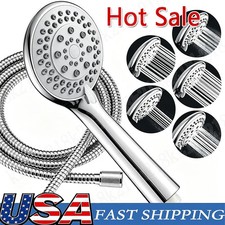 High Pressure Shower Head 5 Settings Handheld Shower Heads Spray With 5 FT Hose