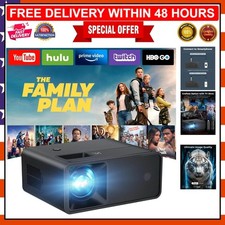 Versatile Mini Projector with Built-in Speaker - Perfect for Home  Travel Use
