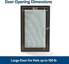 PetSafe Dog Door for Screen Door Size Large for Dogs and Cats up to 100 lb