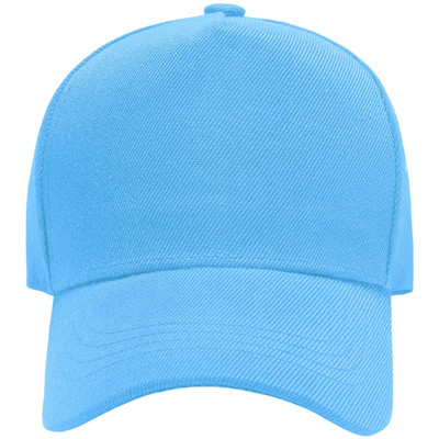 Einfache 5-Panel Baseballkappe verstellbar Druckknopflasche flache Mütze Herren Damen