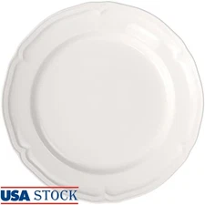 Elegant Premium Porcelain Dinner Plate Dishwasher Microwave Safe Catering Use