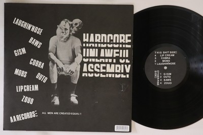 邦楽 LIP CREAM GISM Various – Hardcore Unlawful LP Japan Punk Compilation GISM