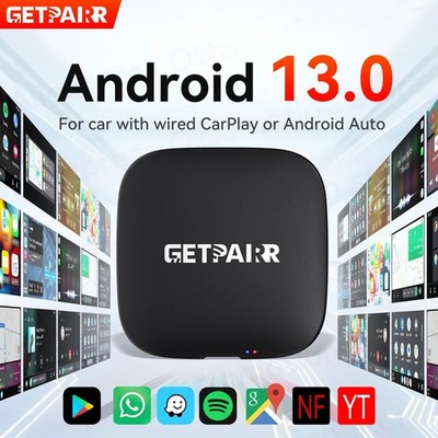 GetPairr AI Box 8+128GB Video Split-Screen YouTube Wireless CarPlay Android Auto