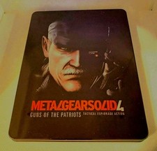 Metal Gear Solid 4 Custom made Steelbook/MetalPak PS3/PS4/PS5/Xbox No Game New