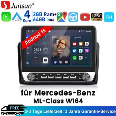 Für Mercedes Benz W164 GL320 ML350 X164 Android15 Autoradio Carplay GPS DAB+ 64G