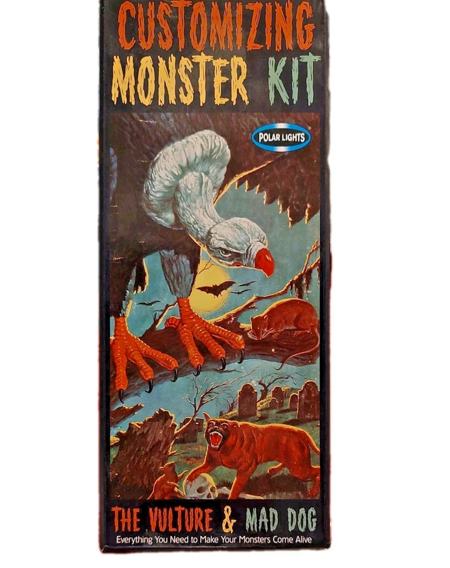 POLAR LIGHTS MONSTER KIT " THE VULTURE & MAD DOG " PLASTIC MODEL KIT NO. 5021