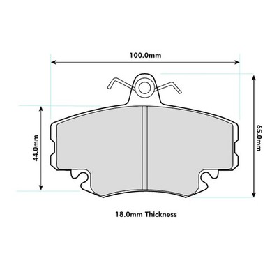 Ferodo DS2500 Front Brake Pads For Renault 5 Super 1.4 GT Turbo 86>1991 -FCP845H