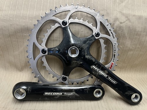 Campagnolo Record 10 Carbon Crankset, 170 mm, 53/39, Square Taper, Great