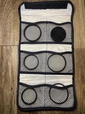 Tiffen Padded Filter Case + 8 Assorted Camera Filters   Nikon Hoya 49 62mm