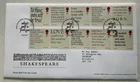 GB QEII 2016 Shakespeare Se-Tenant Strips Royal Mail FDC Stratford Upon Avon SHS