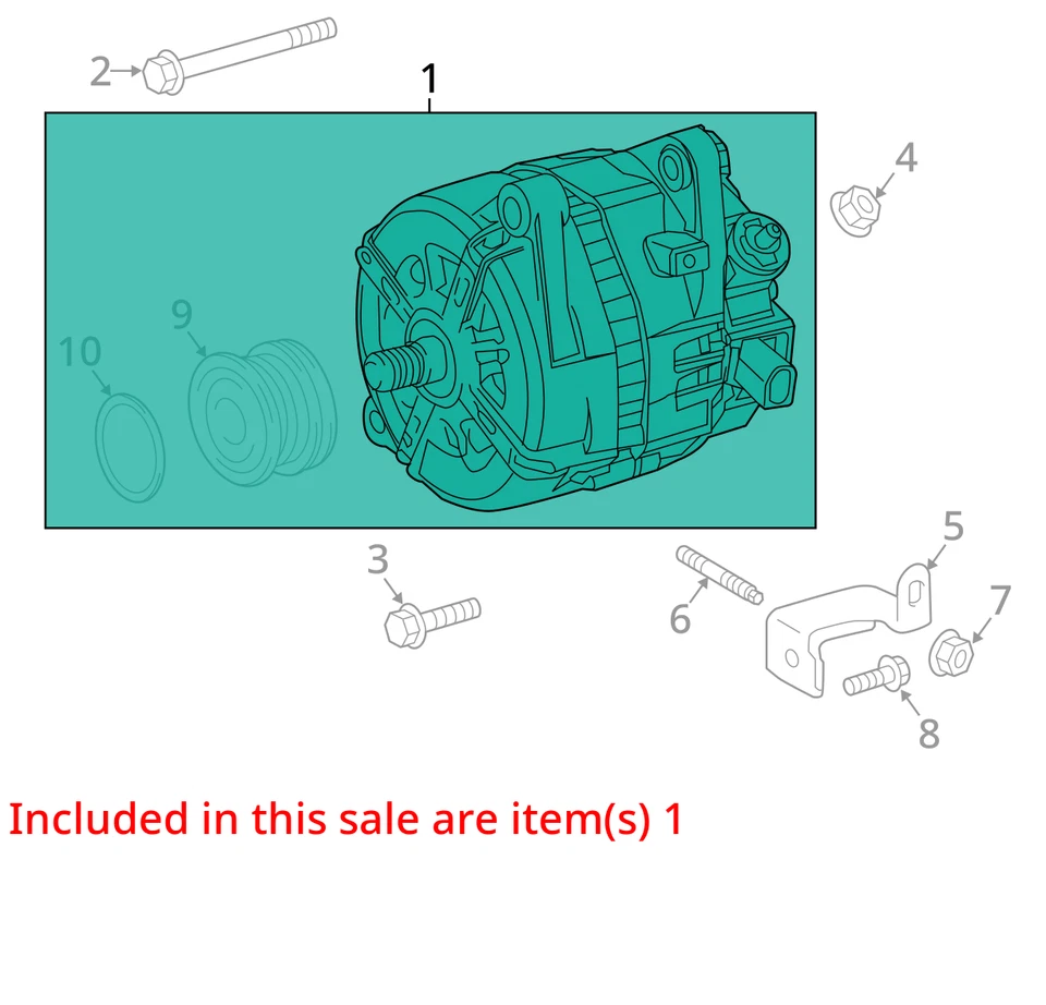Alternador 150 amperios compatible con 16-22 LEXUS RX350 2046746 Foto 3 de 4