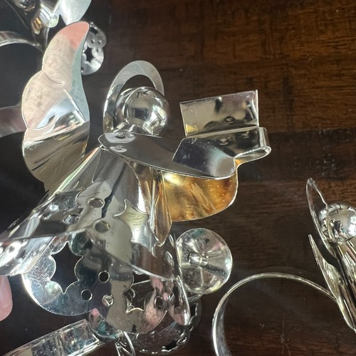 VTG Home for the Holidays Silverplate Angel Christmas Napkin Holder Set of 4 - Picture 11 of 15