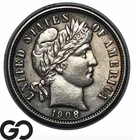 1908--D Barber Dime, BU++