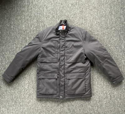 Tommy Bahama Field Jacket Coat Large Black Utility Tropical Lined Everyday