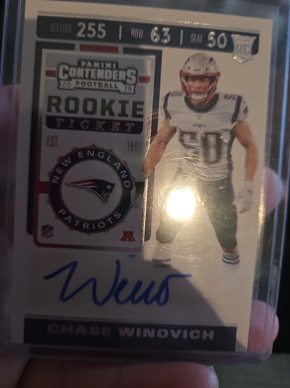 2019 Panini Contenders - Rookie Ticket Chase Winovich #276 (AU, RC)