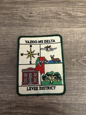 Vintage Yazoo Mississippi Delta Levee District Embroidered Patch