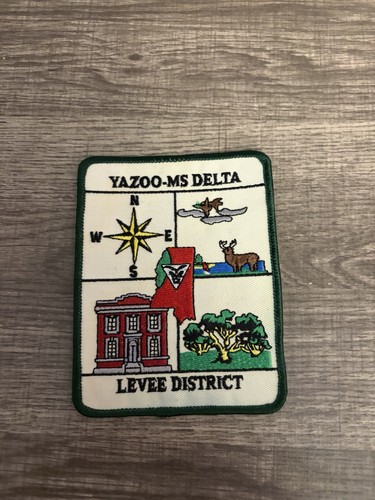 Vintage Yazoo Mississippi Delta Levee District Embroidered Patch