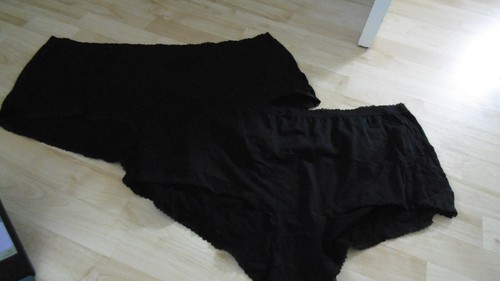 Yours x 2 Pairs Cotton Black Briefs. New No Label.