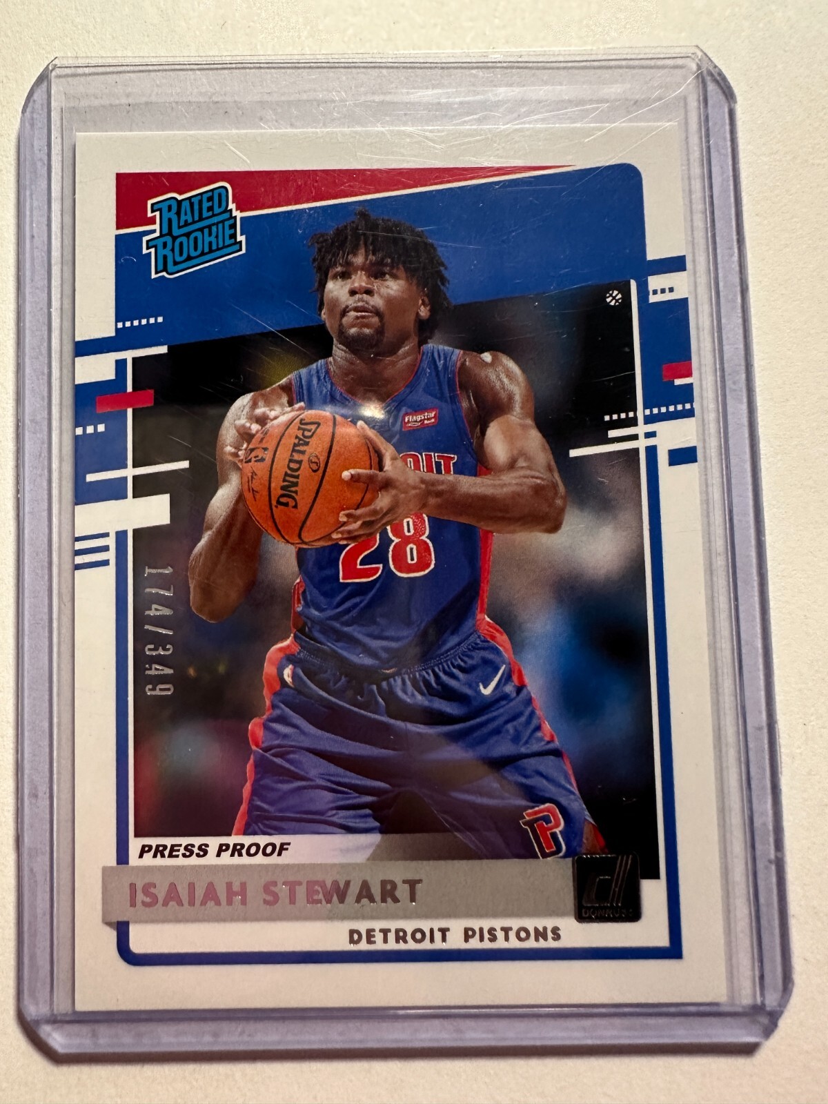 K32,929 - 2020-21 Donruss Press Proof Silver #233 Isaiah Stewart RR #/349
