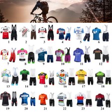 Herren Fahrradtrikot, kurzärmliges Set mit 3D-Gel-gepolsterten Shorts