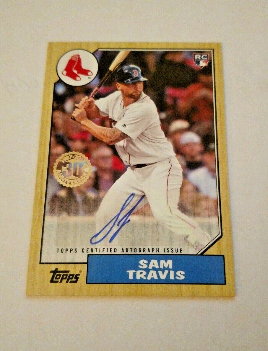 2017 Topps Update 1987 30th Anniversary Rookie Auto #87A-ST Sam