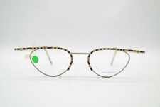 Vintage Chai HE 3 Silver Multicolored Oval Glasses Eyeglass Frame NOS
