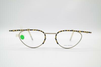 Vintage Chai HE 3 Silber Mehrfarbig oval Brille Brillengestell eyeglasses NOS