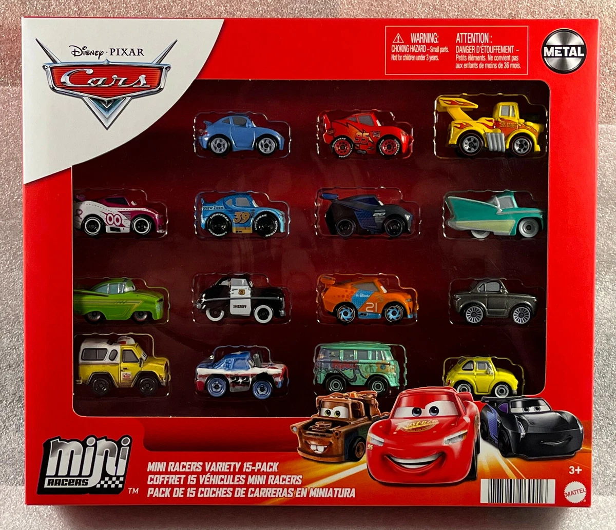 Disney Pixar - Cars Mini Racers Pack 15 Voitures Miniatures