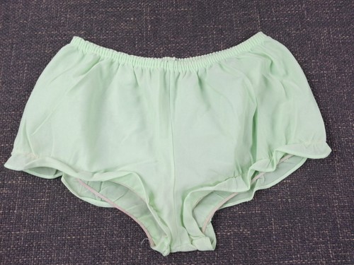 Vintage Bloomers Underpants Elastic Waist Mint Green