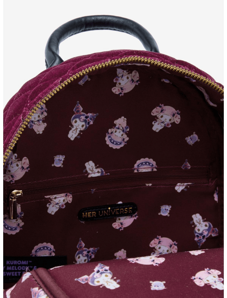Her Universe Kuromi My Melody & My Sweet Piano Velvet Mini  display picture 2