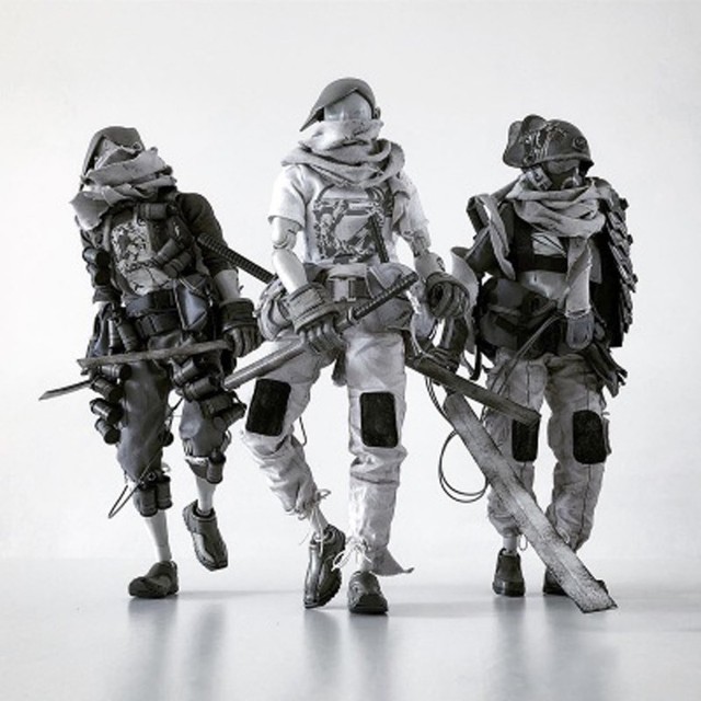 threea figures for sale