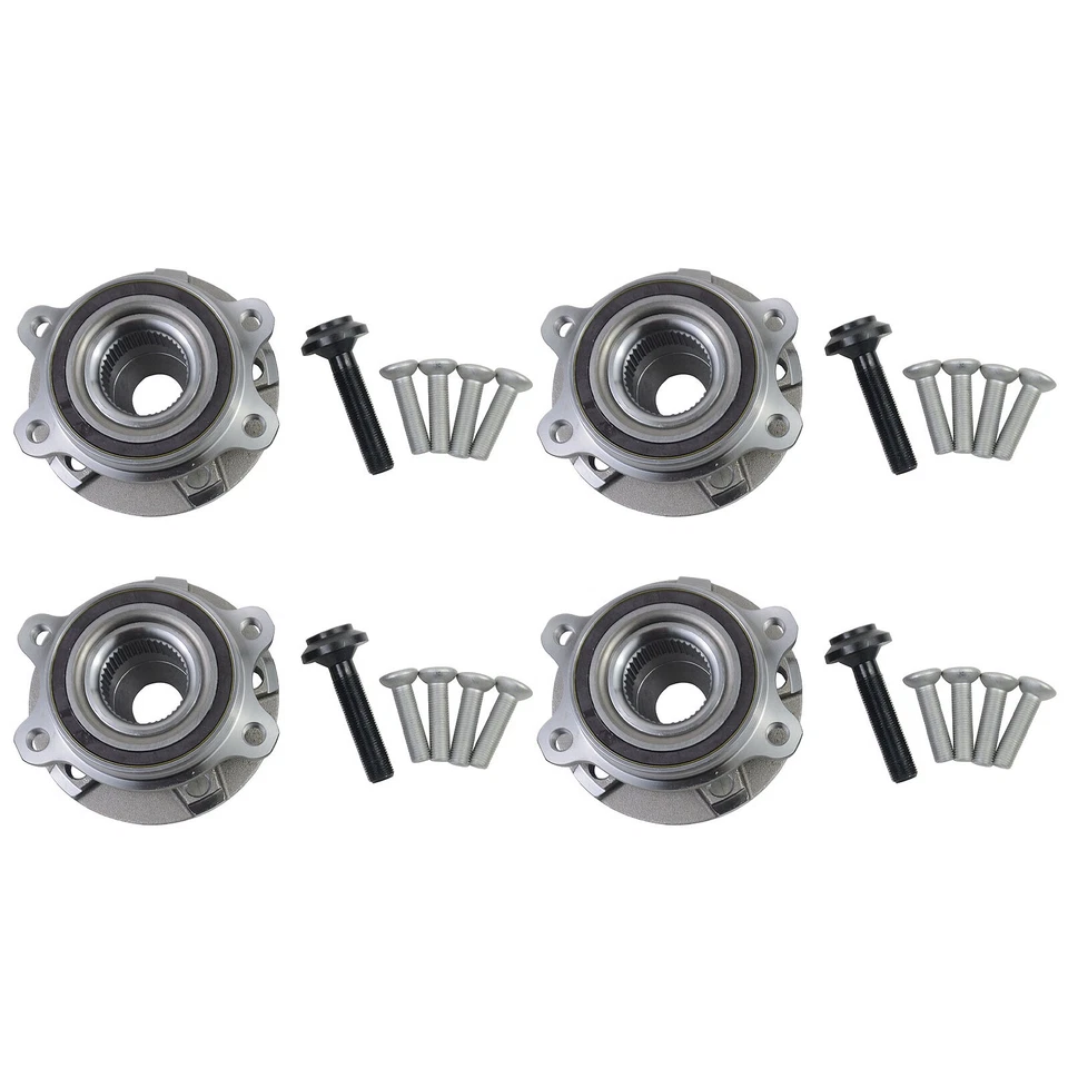 4x Kit de cojinetes de cubo de rueda delantera y trasera para Audi A4 A6 A8 Q5 S6 S7 B8 4G 2009-2018 Foto 4 de 4