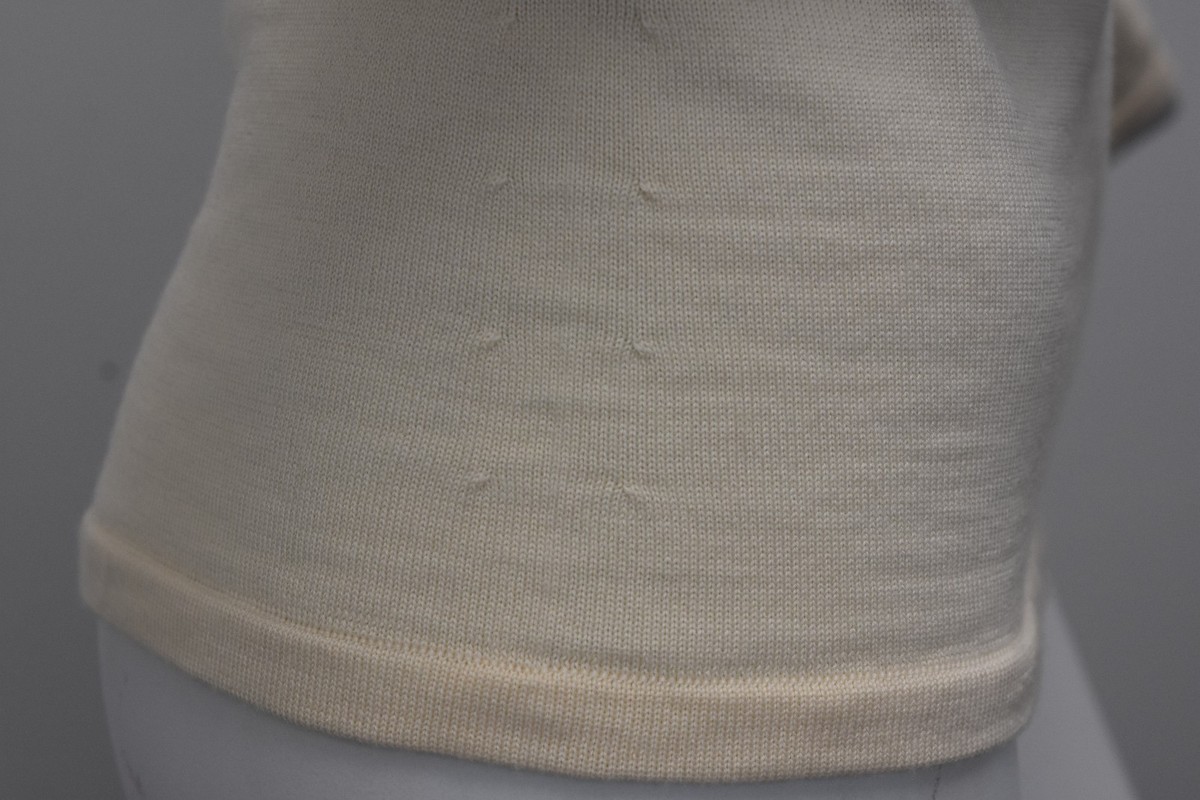 Pull Oscar De La Renta Neuf Avec étiquettes - Laine, Soie, Cachemire Couleur Ivoire, Tailles XS à M