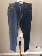 Next Mens Jeans - Slim Fit - Navy - Tapered - W34" L31" - Zip Closure