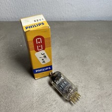 Philips 6201 = ECC801S = E81CC Röhre, geprüft mit Funke W19S- near NOS, tube