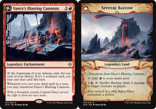 1x Vance's Blasting Cannons // Spitfire Bastion MTG - Ixalan