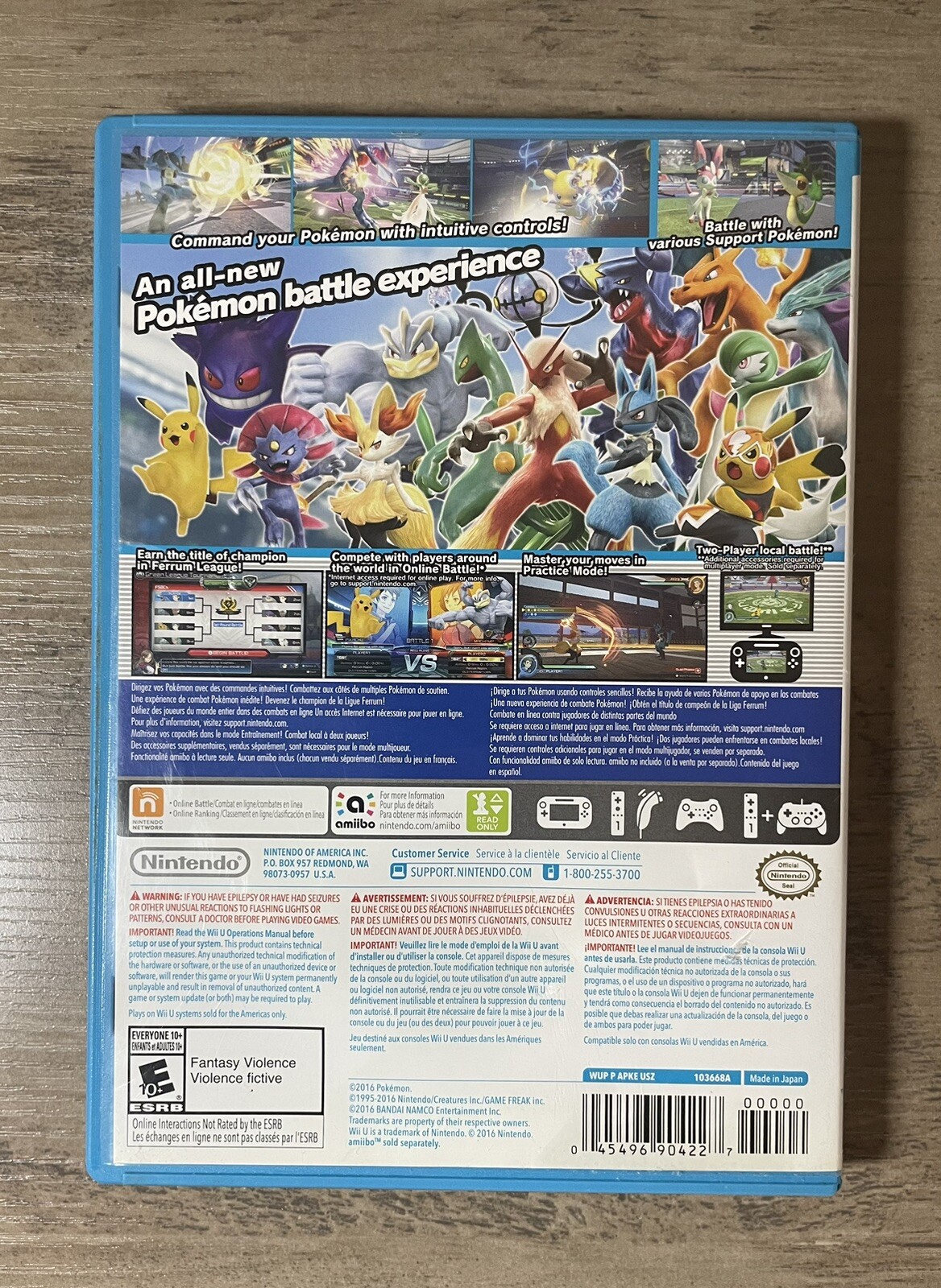 Pokken Tournament 2016 Nintendo Wii U Game Rated E 10+ 45496904227 eBay