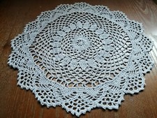 Handmade Hot Meal Dish Coaster Cotton Table Place Mat Round Lace Crochet New