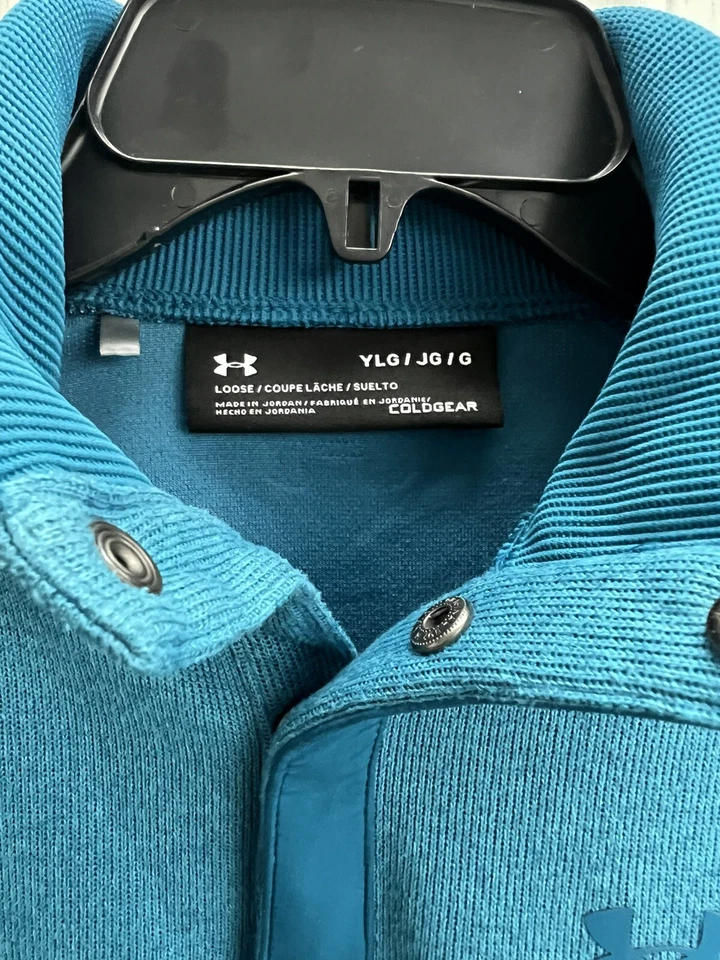 Usado en Excelente Condición Suéter Under Armour Talla Juvenil LG Azul Tormenta ¡Muy Afilado! Foto 2 de 4