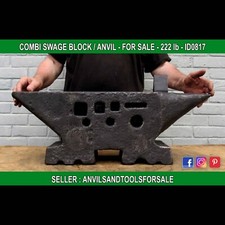 Anvil 222 lb - combi swage block anvil - ID 0817