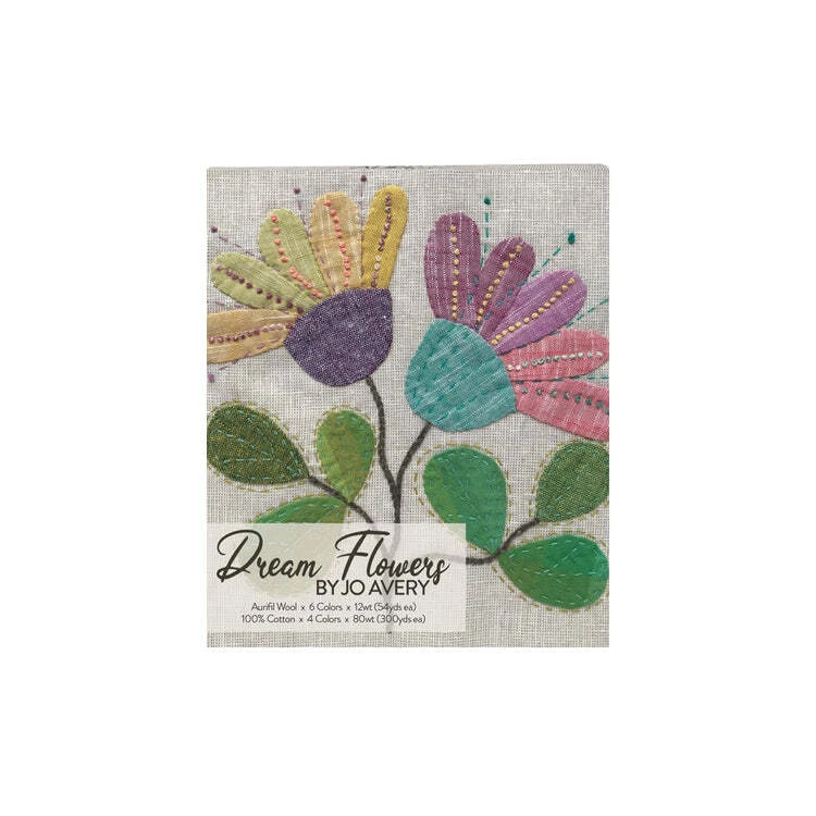 Aurifil Thread Dream Flowers 6xLANA WOOL and 4xCotton 80wt (10 SMALL SPOOLS) - Image 2 of 2