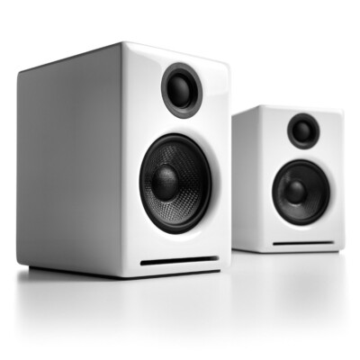Audioengine A2+BT Home Music System w/ Bluetooth aptX -WHT