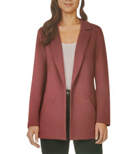 NWT MATTY M 1715772 ROSEWOOD LONG SLEEVE KNIT BOYFRIEND BLAZER SZ S E594