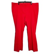 Lane Bryant Skinny Pants Women Plus Size 26 Red Workwear Work Stretch Casual