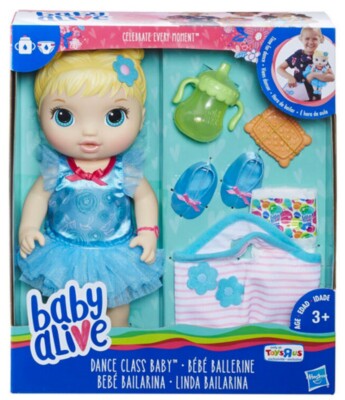 Baby Alive Dance Class Baby. Blond Hair  Doll that  Drinks & Pees. Hard To Find.
