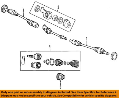 MAZDA OEM 95-00 Millenia Front Suspension-Axle Assy Left GR052560XR0F